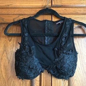 Lace/mesh Bralette